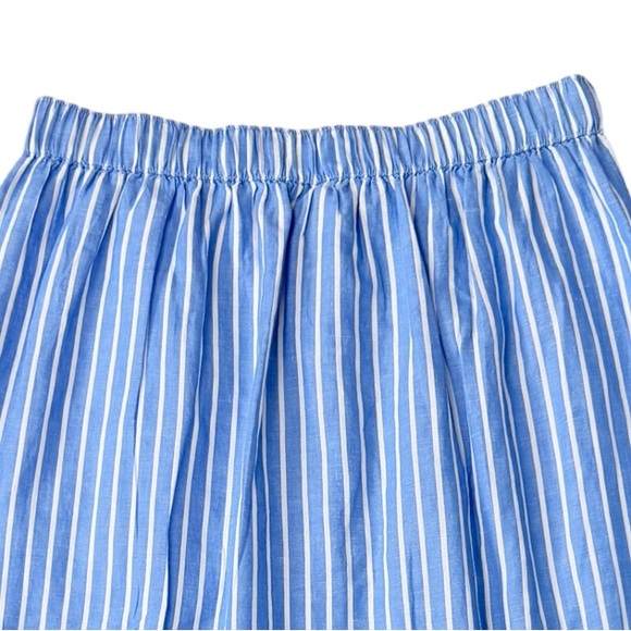 Pact Organic Cotton Canopy Linen
Blend Wrap Midi Skirt Blue & white Striped NWOT - Picture 6 of 10